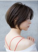 前髪なし大人ショートボブ20代30代40代【AIN.表参道】川原大地