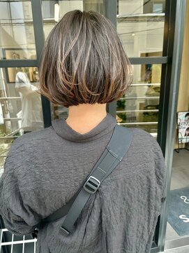 サンド 鹿児島中央(sand) 黒髪/グレーベージュ/レイヤーロング/前髪パーマ[鹿児島駅]