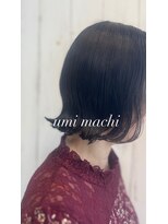 ウミマチ(umi machi)&nbsp;umi machi 切りっぱなしbob（毛量調整なし）2024/4/13