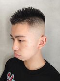 男前スキンフェードモヒカンベリーショートスタイル【新大阪】