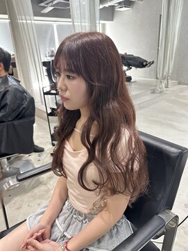 ラック(LUCK) レイヤーぱっつん前髪ステップボーンカットシルキー船橋/韓国