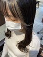ヘアリゾート粋 新宿三丁目本店 インナーカラーが入っていると顔周りカットも更に可愛いです!