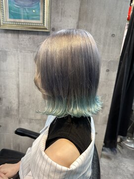 ジンクス(ZYNX) グレージュ×裾カラー