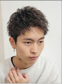 福岡大名メンズパーマスパイキーショートスパイラルパーマ30代