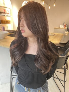 スティル ヘアアンドアイラッシュ(STILL hair&eyelash) レイヤーカット×ラベンダーベージュ