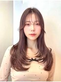 レイヤーカットミディアムレイヤー顔周りレイヤーロングレイヤー