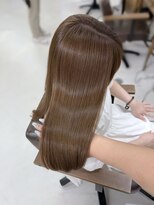 ハピネス 梅田茶屋町店(HAPPINESS)&nbsp;韓国風/レイヤーカット/顔周り/顔まわり/髪質改善/ベージュ