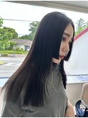 黒髪/ロングヘア/縮毛矯正/ストレート/艶髪