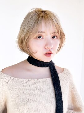 アルバム 池袋(ALBUM) ミルクティーベージュボブ_F0700