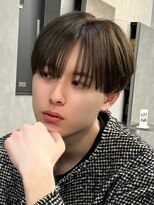 エルマーク 梅田(L-MARK)&nbsp;シースルーマッシュ/ツーブロック/men's/メンズ/学割