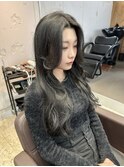 グレーブラック×韓国風レイヤー