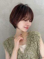 ロンドエニカ 大宮(Lond enika)&nbsp;グランマッシュ/細めハイライト/ショート/白髪ぼかし/前髪/大宮