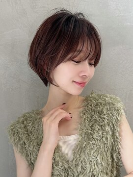 ロンドエニカ 大宮(Lond enika) グランマッシュ/細めハイライト/ショート/白髪ぼかし/前髪/大宮