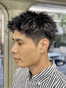 ニコ トウキョウ ロジック(nico TOKYO Logic) 刈り上げアップバングスパイキーショートパーマスパイラルパーマ