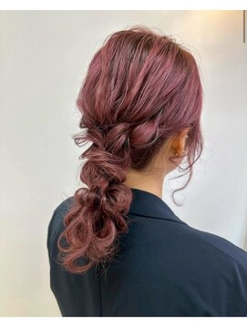 ミューク ハッピーヘアライフ 寺田町北口店(ｍieuxque happyhairlife) ヘアセットミニウルフタッセルボブセミロング