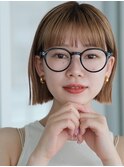 似合わせカット ボブ 切りっぱなし ハイトーン 前髪