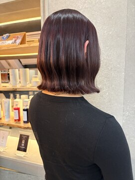 ロンド 表参道店(Lond) くびれボブ ラベンダーピンク