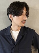 パーク(PARK)&nbsp;【PARK】メンズセンターパート×ニュアンスパーマ