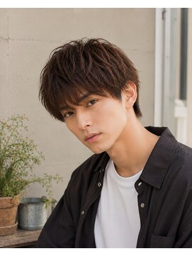 メンズバグズ(MEN's Baguz) 韓国風マッシュニュアンスパーマ束感ウェーブメンズ人気ヘア