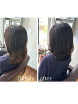 コルテ 倉敷西坂店(CoRte.) 【before/after】ふわっと美シルエット♪大人のフェイスレイヤー