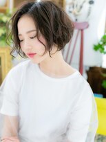 カバーヘアアンドスパ ブリス 浦和(COVER HAIR&SPA bliss)&nbsp;*bliss浦和*ふわくしゅカール★黒髪くせ毛風ガーリーボブa