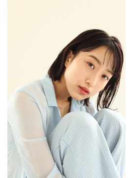 ヘアーアンドメイク エクリ 不動前店(Hair&Make equri) 【スタイルYUI】爽やかボブ　艶感カラー