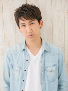 トニーアンドガイメン ホテル京阪仙台店(TONI&GUY MEN) 斜めバングで個性的に☆ビジカジ束感ショートc