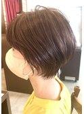 ショートボブ×グレーベージュ【ARCH】問屋町/北長瀬