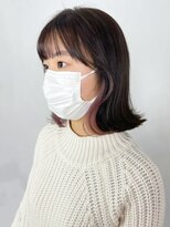 アルバム 新宿(ALBUM SHINJUKU)&nbsp;インナーカラーベビーピンク_外ハネボブ_ba381662