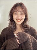 【Un ami】ふわっとカールのミディパーマ 大楽