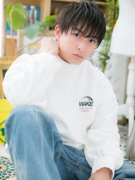 カバーヘア ブリス 川口(COVER HAIR bliss) くせ毛風ミストバング縮毛カットマッシュm川口20代30代40代