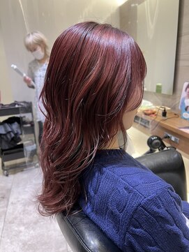 シェル 国分寺(shell) ピンクカラー/暖色カラー/ブリーチカラー/10代20代