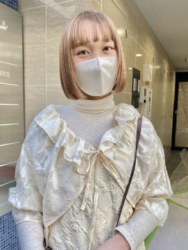 スニュウ(snuw) ダブルカラーケアカラー透明感カラーボブ小顔カット