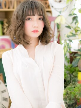 カバーヘア イヴ 戸頭店(COVER HAIR EVE) バレイヤージュくせ毛風小顔エアリーミディc5戸頭20代30代40代