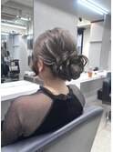 王道★シルエットの綺麗なアップヘア♪
