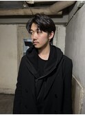 メンズセンターパート