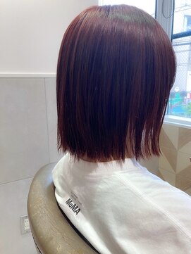 バブ バイネオリーブ(Bab by neolive) 切りっぱなしアプリコットボブ/ミニボブ/デザインカラー/夏