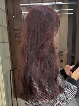 パークレーン アイス イヴェン(park lane ICI yeven) ブリーチなしチェリーレッド ボルドー ワインレッド 赤髪/momoka