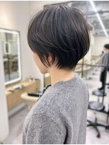 ロンドプロフィール 浦和(Lond profil) 大人可愛い20代30代40代黒髪前下がりショートボブ丸みショート◎