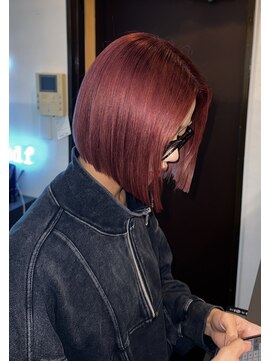 ヘアーエクステンド エフ 渋谷(f) レッドヘアー × ショートヘア