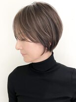 ジルブラン(JIL BLAN)&nbsp;ハイライトバレイヤージュダブルカラーショートカット30代40代