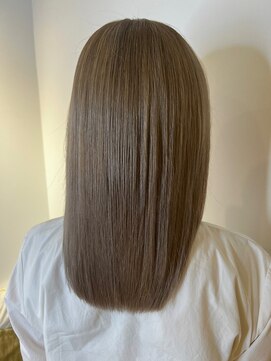 ジーナ 船橋(Zina) 髪質改善＊ロングレイヤーグレーベージュ＊美髪【Zina船橋】