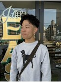 MEN'SHAIRウルフカルマパーマメンズショートイージーパーマ