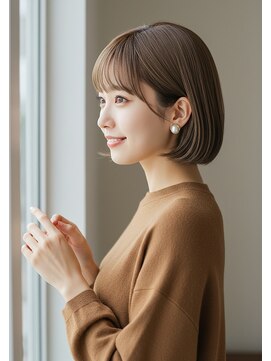 ペイジバイネオリーブ 吉祥寺店(Paige by Neolive) 吉祥寺/小顔ショート/デジタルパーマ/ホワイトグレージュ