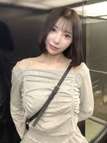 ユーフォリア 銀座(Euphoria)&nbsp;【Conomi】韓国ボブ 大人 グレージュ 銀座 顔周りレイヤー 前髪