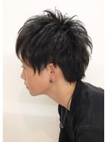 ドゥーエン 上本町店(DoEN)&nbsp;メンズショートアップバングスタイル