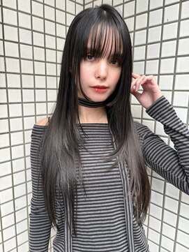 スミス 上野(smith) レイヤーカットハッシュカット顔まわりミディアムロング