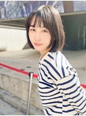 20代/30代/ニュアンスカラー/小顔/前髪カット/ショート/表参道