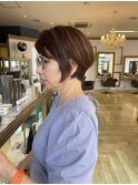 抜きっぱなしのハイライトカラー！ショートボブstyle