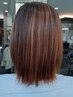 【艶カラー】艶カラー+内部補修トリートメント ¥7900~※長さ料金あり